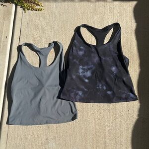 Old Navy Gray and Black Women's Tank Tops